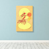 Abstracte danser canvas afdruk (Insitu (Houten vloer))