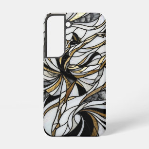 Abstracte danser goud monochroom Samsung hoesjes Galaxy Hoesje