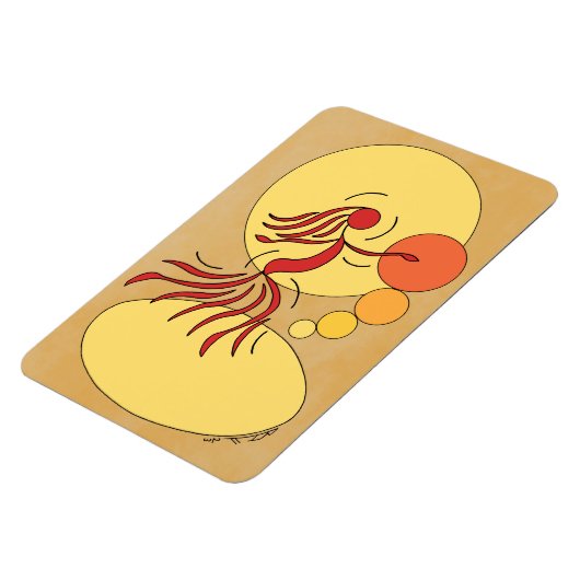 Abstracte danser magneet (Linkerzijde)