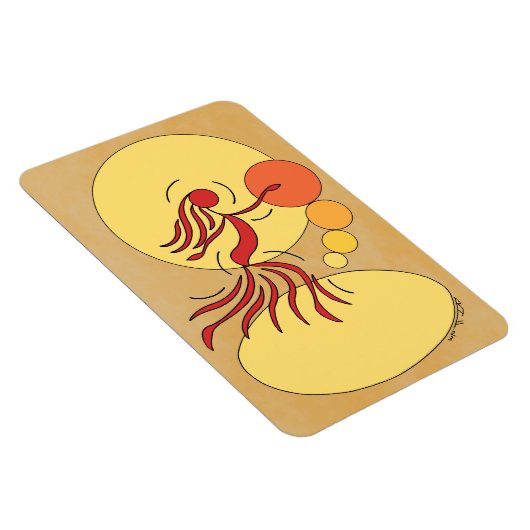 Abstracte danser magneet (Rechterzijde)