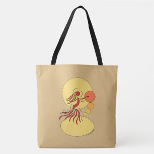 Abstracte danser tote bag