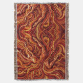 Abstracte danser Vuurrode draaddekens Deken (Voorkant Verticaal)