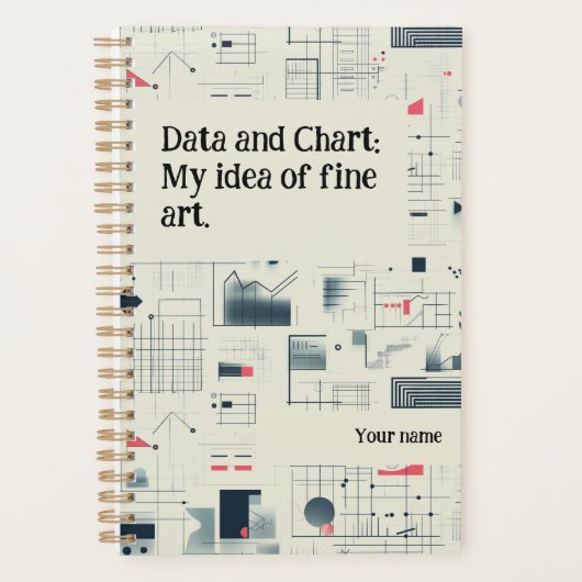 Abstracte Data Visualization Custom Planner (Voorkant)