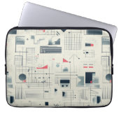 Abstracte Datavisualisatie Laptophoes Laptop Sleeve (Voorkant)