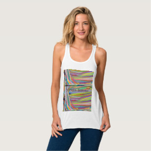 Abstracte de kunstwervelingen van Sereno Tanktop