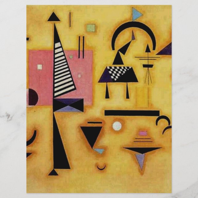 Abstracte decisieve roze geometrische vormen van K (Voorkant)