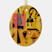 Abstracte decisieve roze geometrische vormen van K Keramisch Ornament (Rechts)