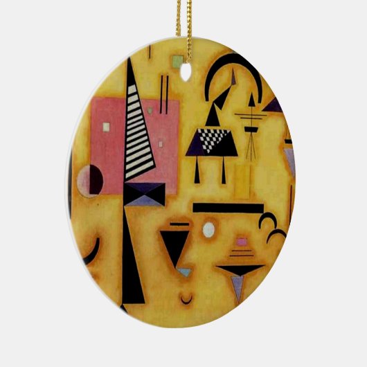 Abstracte decisieve roze geometrische vormen van K Keramisch Ornament (Rechts)