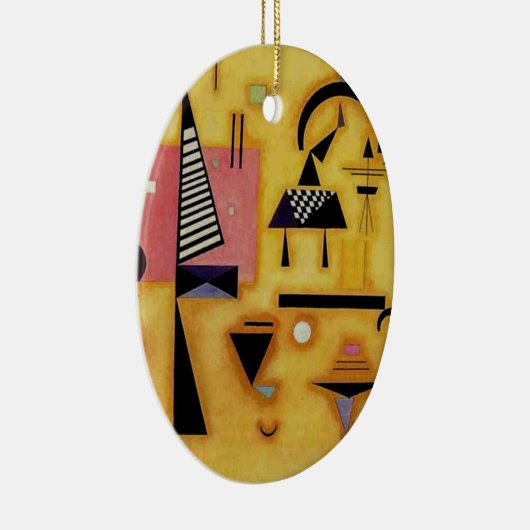 Abstracte decisieve roze geometrische vormen van K Keramisch Ornament (Rechts)