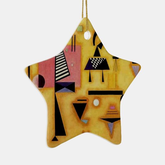 Abstracte decisieve roze geometrische vormen van K Keramisch Ornament (Rechts)