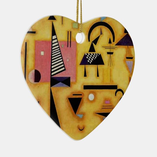 Abstracte decisieve roze geometrische vormen van K Keramisch Ornament (Rechts)