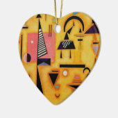 Abstracte decisieve roze geometrische vormen van K Keramisch Ornament (Links)