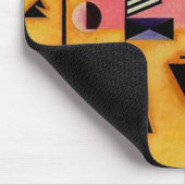 Abstracte decisieve roze geometrische vormen van K Muismat (Hoek)