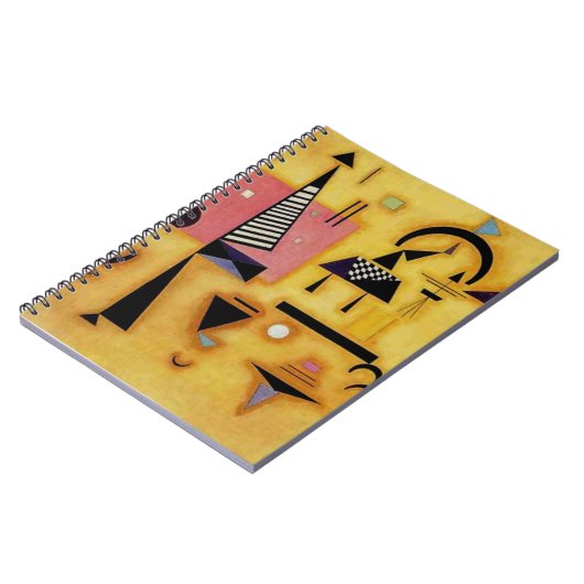 Abstracte decisieve roze geometrische vormen van K Notitieboek (Linkerzijde)