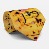 Abstracte decisieve roze geometrische vormen van K Stropdas (Opgerold)