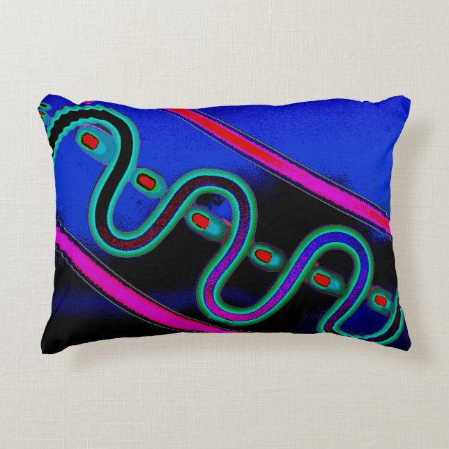 Abstracte decoratie accent kussen (Voorkant)