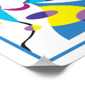 Abstracte decoratieposter voor kinderkamer voorste poster (Hoek)