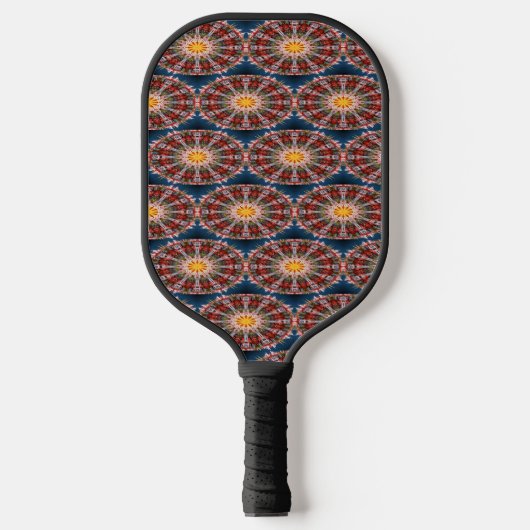 Abstracte decoratieve cirkels pickleball paddle (Voorkant)