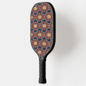 Abstracte decoratieve cirkels pickleball paddle (Links)