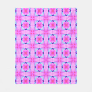 Abstracte decoratieve geometrische kaleidoscooptex fleece deken