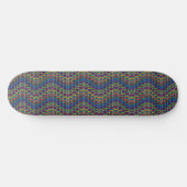 Abstracte decoratieve siergeometrische lijn skateboard (Horizontaal)