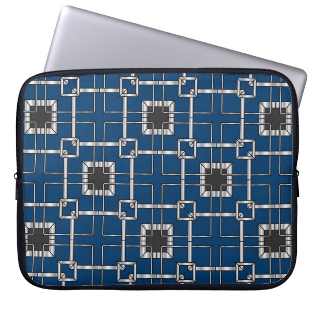Abstracte decoratieve  textuur. Illustratie Laptop Sleeve (Voorkant)