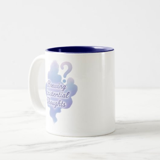 Abstracte Deep Thinker Esthetische Koffie Mok (Voorkant links)