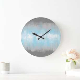 Abstracte demiboy Pride Flag Grote Klok