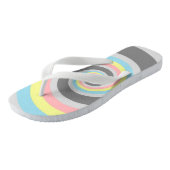 Abstracte Demiflux Pride-vlag Teenslippers (Schuin)