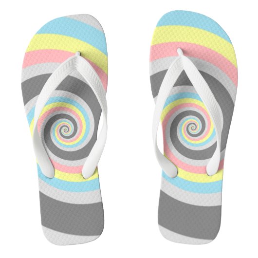 Abstracte Demiflux Pride-vlag Teenslippers (Voetbed)
