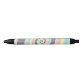 Abstracte Demiflux Pride-vlag       Zwarte Inkt Pen (Voorkant)