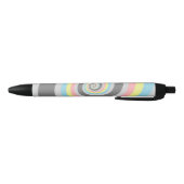 Abstracte Demiflux Pride-vlag       Zwarte Inkt Pen (Bodem)