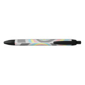 Abstracte Demiflux Pride-vlag       Zwarte Inkt Pen (Achterkant)