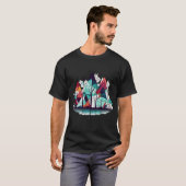Abstracte dennenbomen t-shirt (Voorkant volledig)