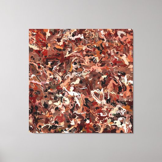 Abstracte dennennaalden canvas afdruk (Voorkant)