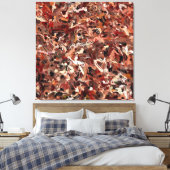Abstracte dennennaalden canvas afdruk (Insitu (Slaapkamer))