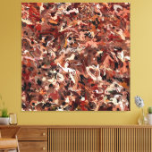 Abstracte dennennaalden canvas afdruk (Insitu (Woonkamer))