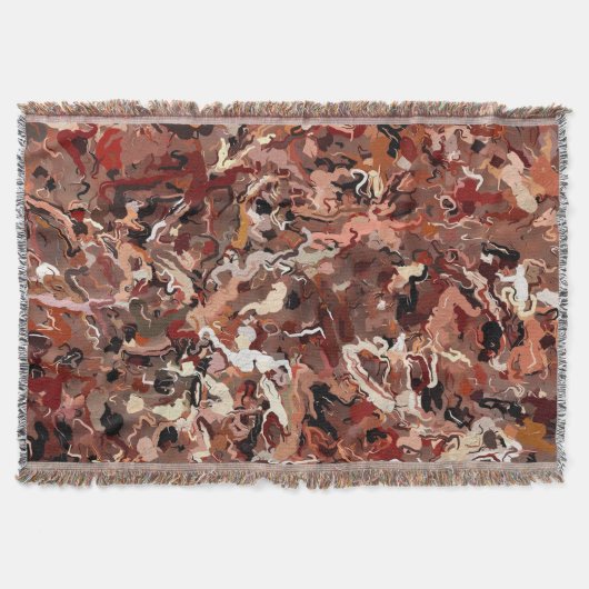 Abstracte dennennaalden deken (Voorkant)