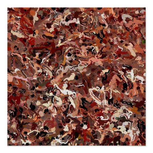 Abstracte dennennaalden perfect poster (Voorkant)