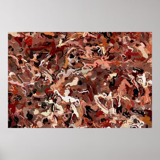 Abstracte dennennaalden poster (Voorkant)