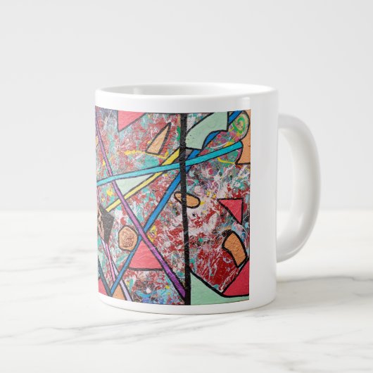 Abstracte Design Mok (Voorkant rechts)