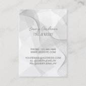 Abstracte Designer Jewelry Earring Holder Display Visitekaartje (Achterkant)