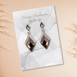 Abstracte Designer Jewelry Earring Holder Display Visitekaartje