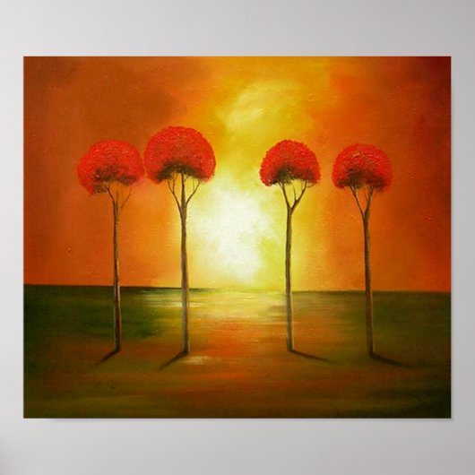 Abstracte desolatie poster (Voorkant)