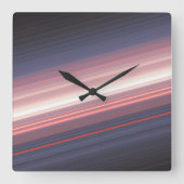 abstracte diagonaal 2 vierkante klok (Voorkant)