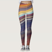 abstracte diagonale leggings (Voorkant)