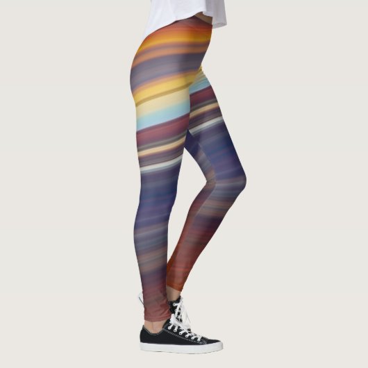 abstracte diagonale leggings (Rechts)