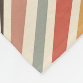 Abstracte diagonale retro stijl strepen fleece deken (Hoek)