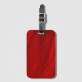 Abstracte diagonale tinten rood ontwerp bagagelabel (Voorkant (verticaal))