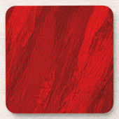 Abstracte diagonale tinten rood ontwerp bier onderzetter (Voorkant)